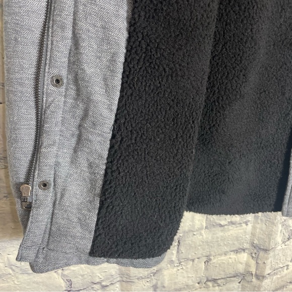 Levi's Men's Sherpa Fleece Lined Full Zip Soft Shirt Jacket Shacket Grey Small - Picture 13 of 16